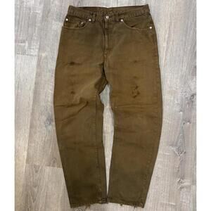 Vintage Levi’s 550 Jeans 34x32 Distressed Grunge Workwear USA made 90s brown